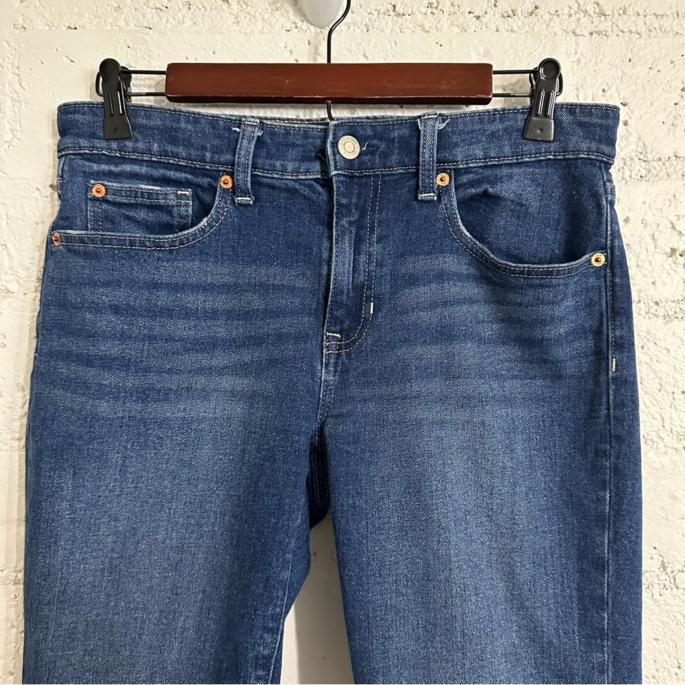 Gap Womens Jean Shorts 6 28 Blue Denim 9” Bermuda Stretch AF5 - Picture 2 of 5